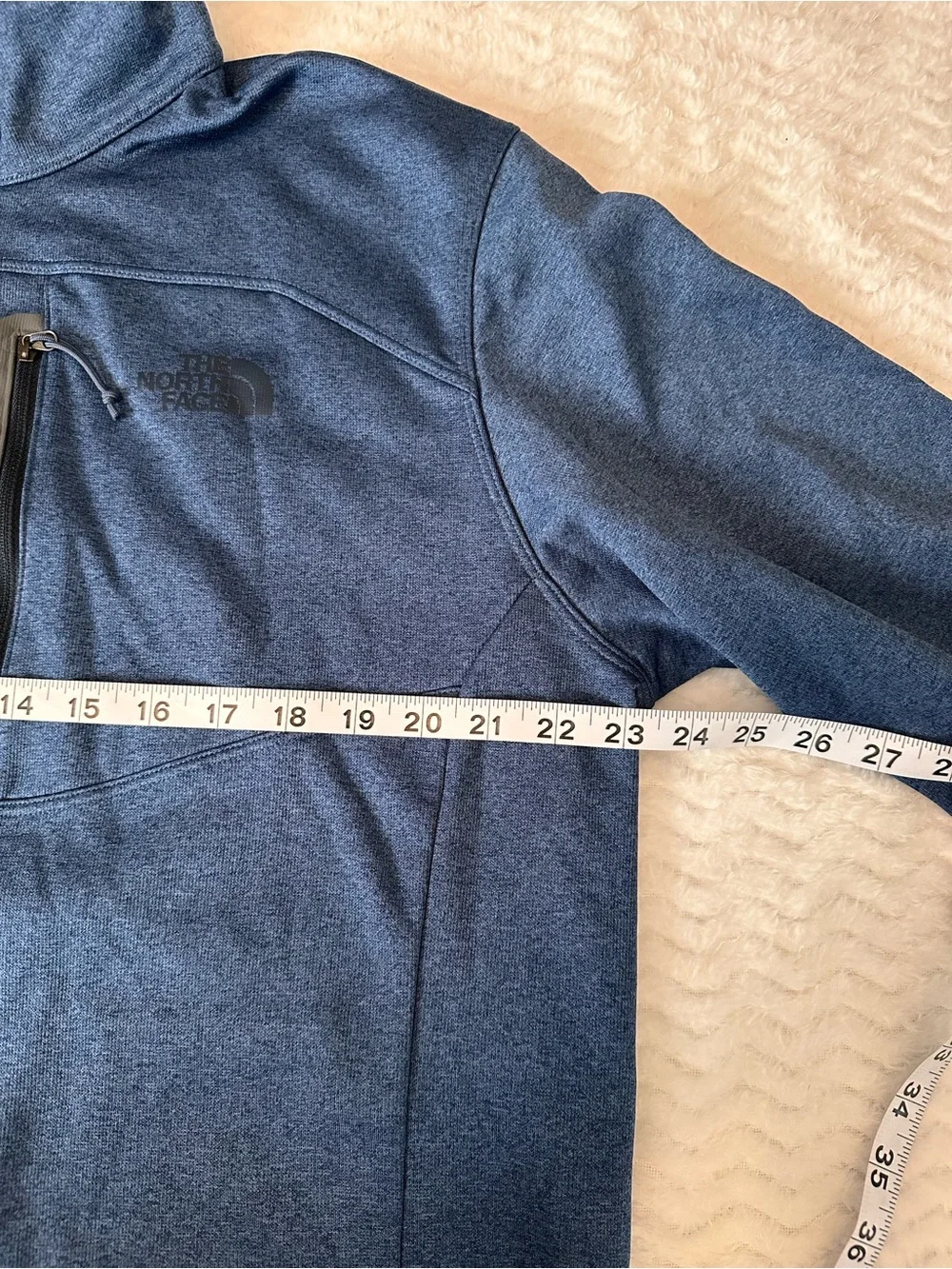 The North Face Aspen Snowmass Men's XL Quarter Zip Fleece Pullover Jacket Blue